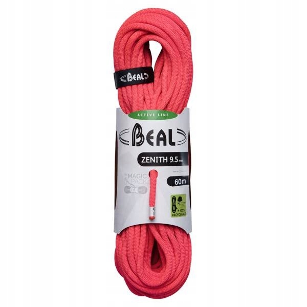 Lezecké lano Beal Zenith 9,5 mm 50 m Solid Pink