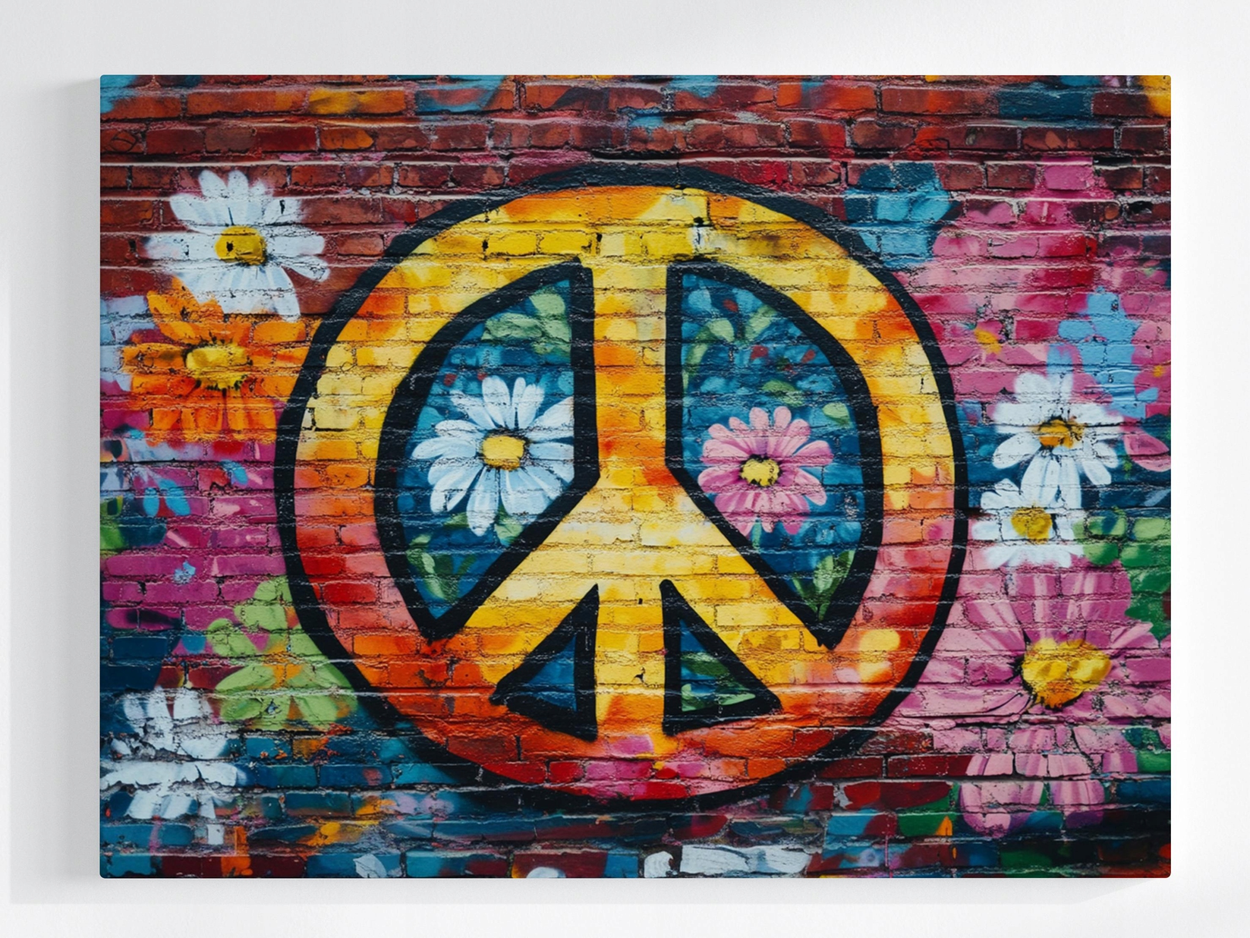 Obraz Na Plátně Canvas Barevná Pacifa Mural Grafitti Stěna Mural 80x60
