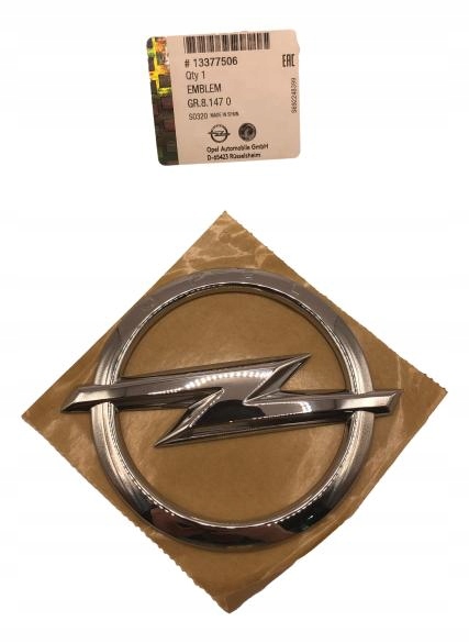 13377506 ЕМБЛЕМА ЛОГОТИП ЗЗАДУ OE OPEL ASTRA J CORSA D