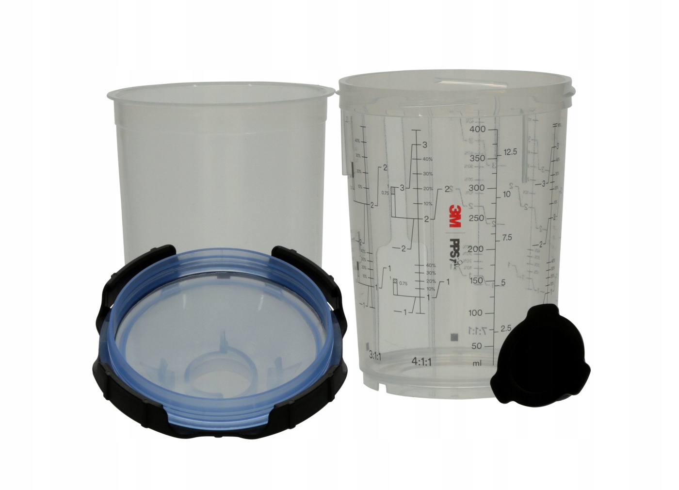 3M Pps 50 ks téglikov na miešanie farby pre Performance Spray Gun, 400 ml