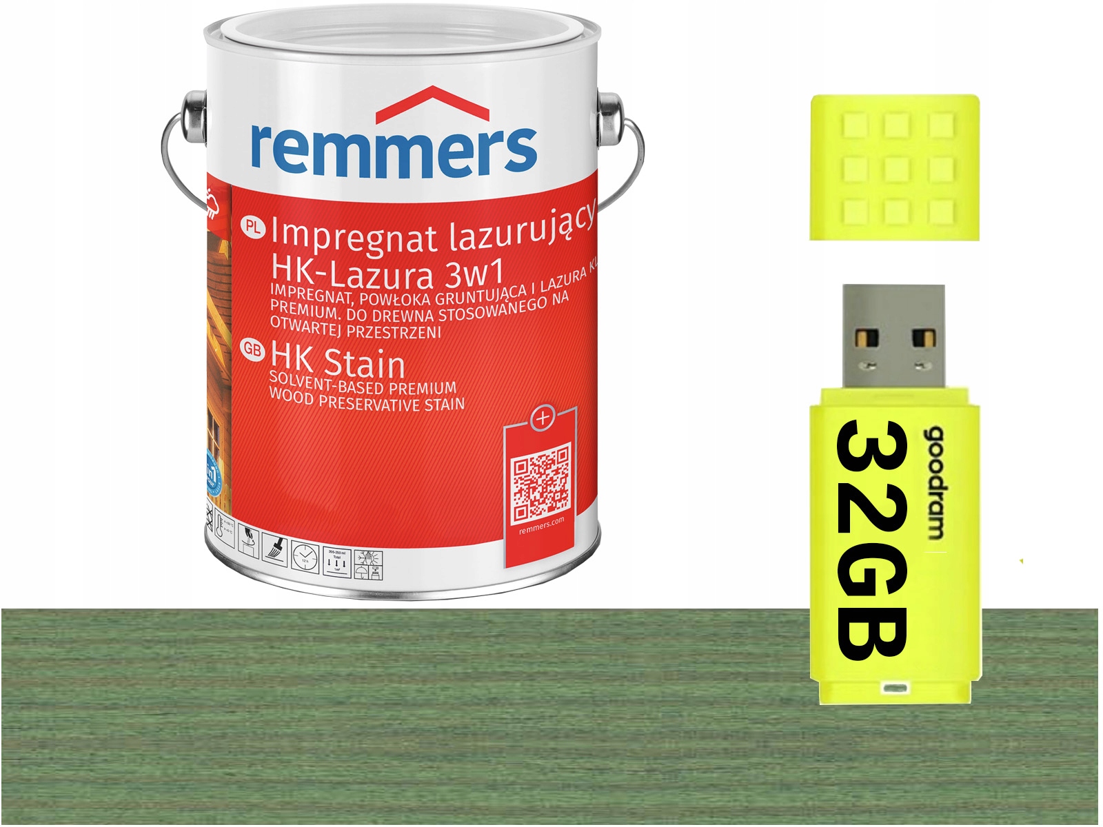 Remmers HK-Lasur impregnační přípravek na dřevo 5L Zelený