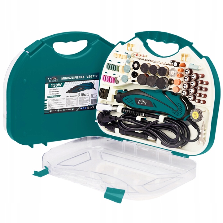 MINI SZLIFIERKA MULTISZLIFIERKA PROSTA ZESTAW FREZ Marka Vander