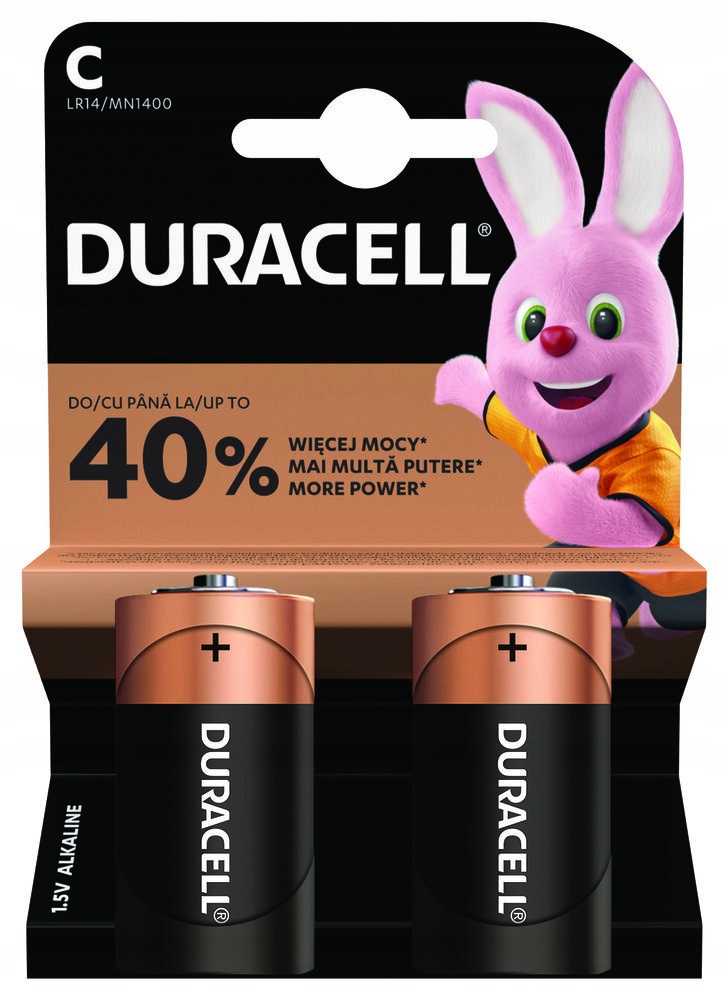 

Bateria alkaliczna Duracell LR14 C 2 Sztuki