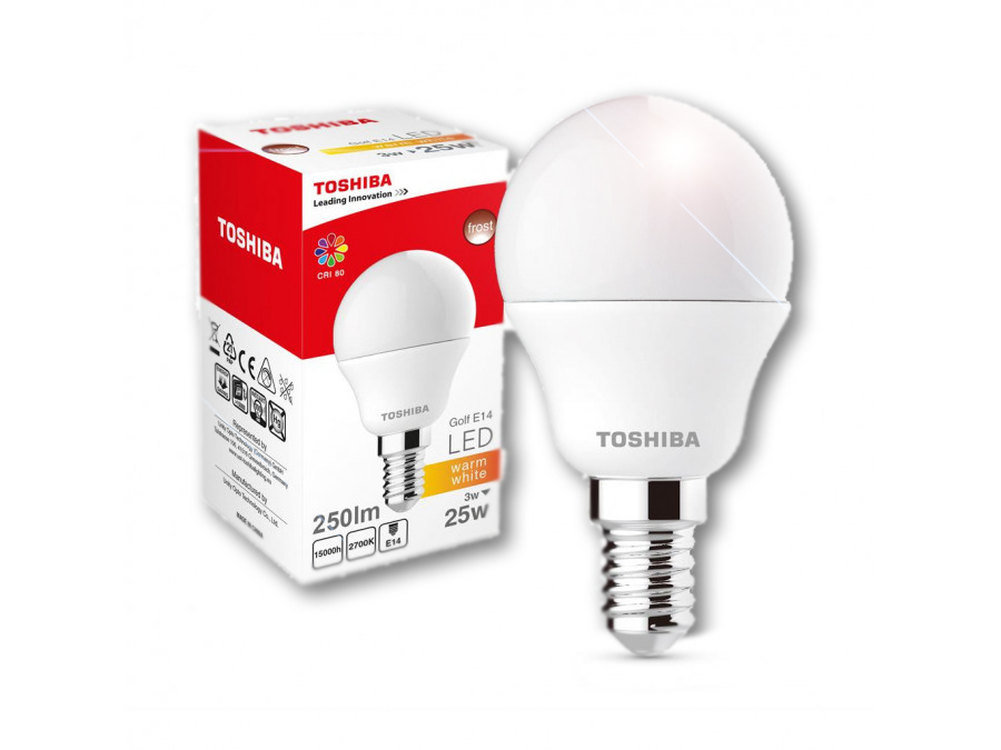 

**żarówka Led Toshiba Kulka E14 3W 250lm Ciepła**