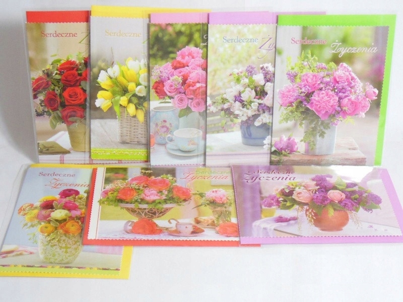 Ozdobne Karnety na Imieniny Urodziny Ślub ŁADNE!! Okazja inna