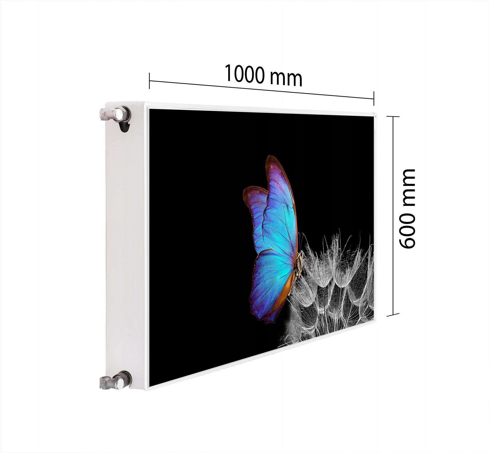 Kryt Na Radiátor Maskovač 100x60 Motýl Podložka Magnet