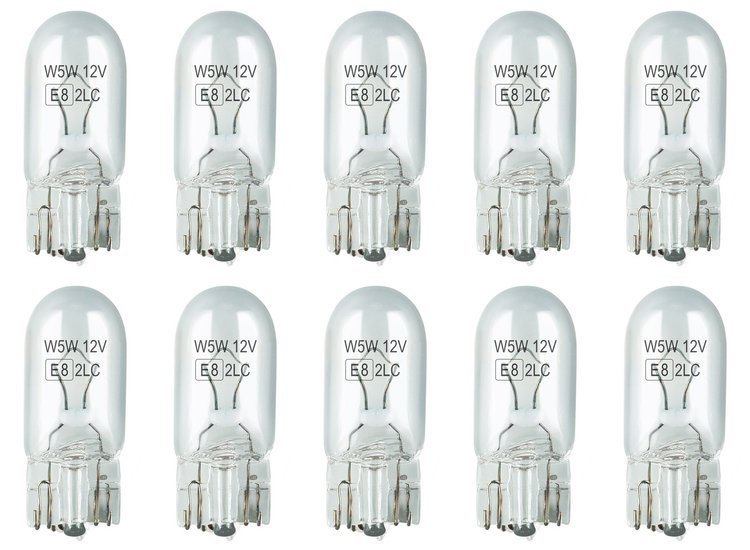 Żarówki 10SZT. T10 12V W5W 5W Postojówka