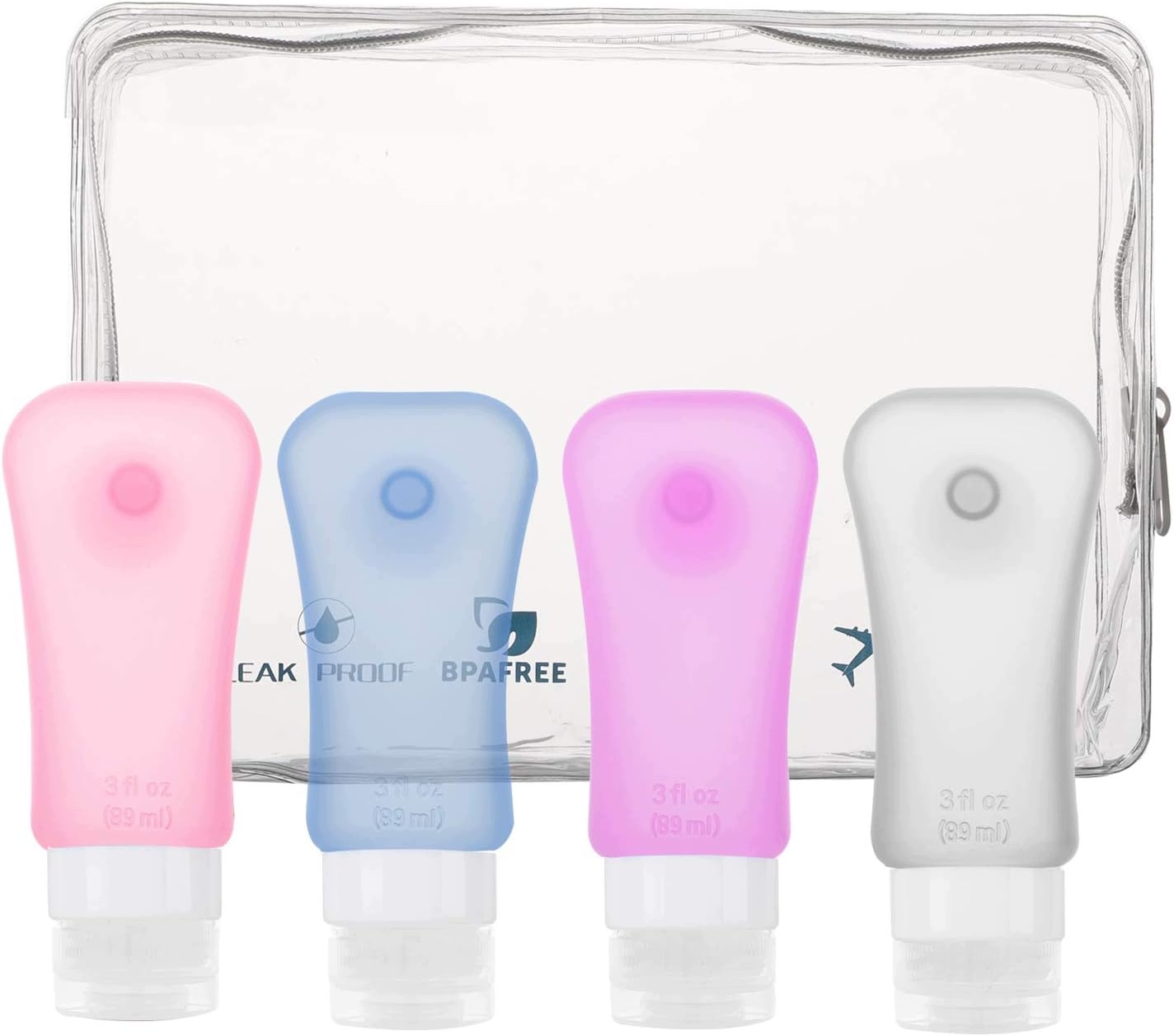 Cestovní Lahve 4 Pack 89 ML Vzduchotěsné Bpa Free Fda