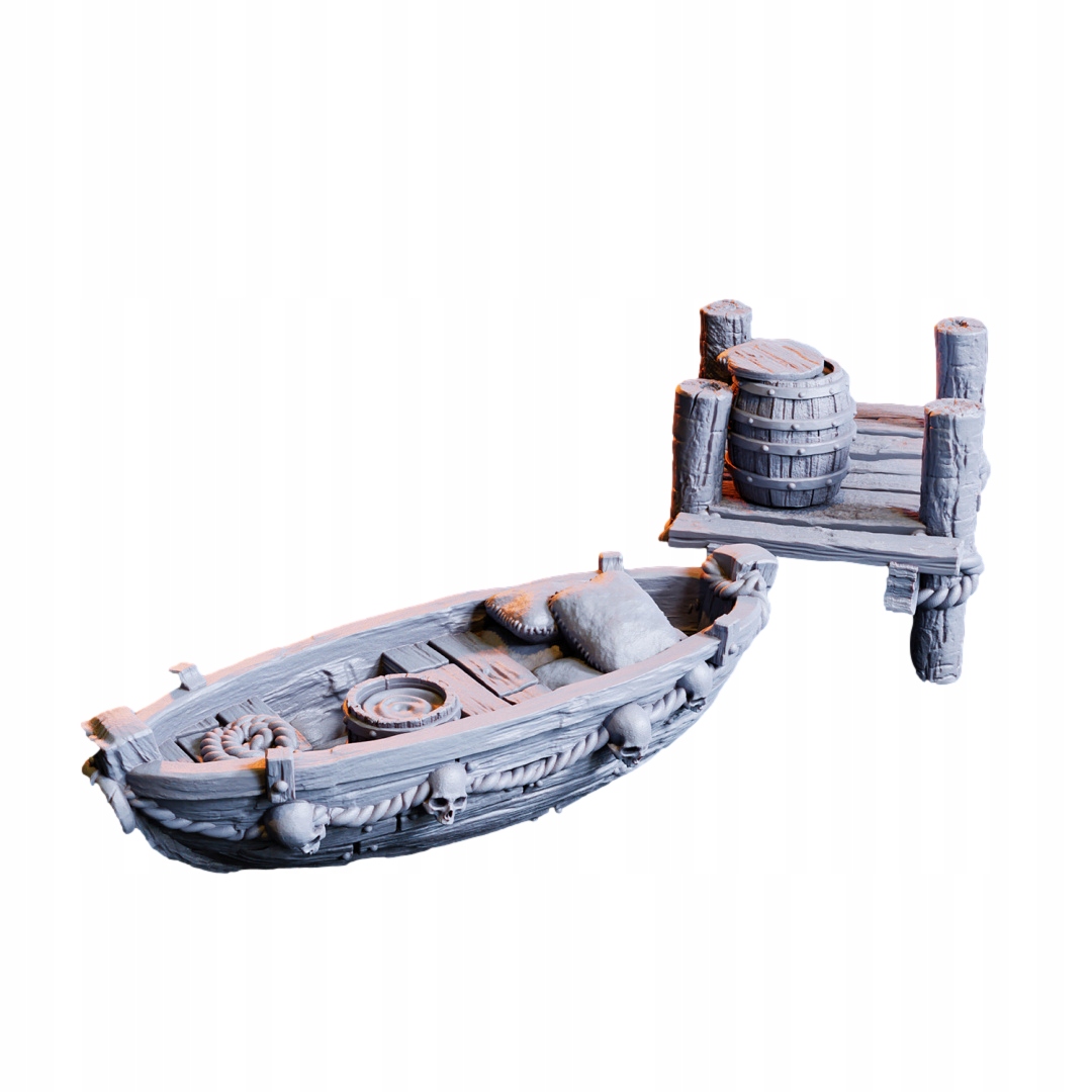 Orc Boat and Dock - Łódka Orków