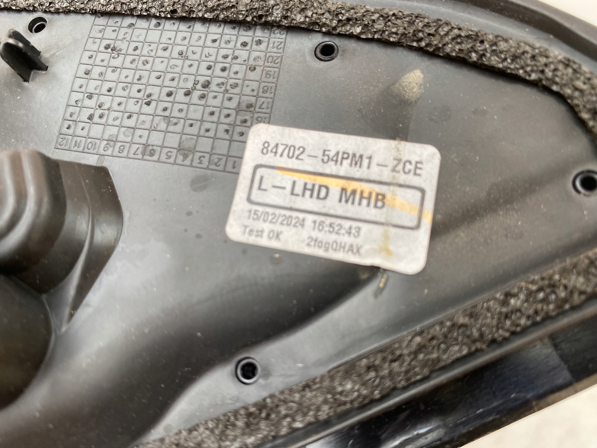 SUZUKI VITARA III 15- mirror left 6 PIN 84702-54PM1-ZCE