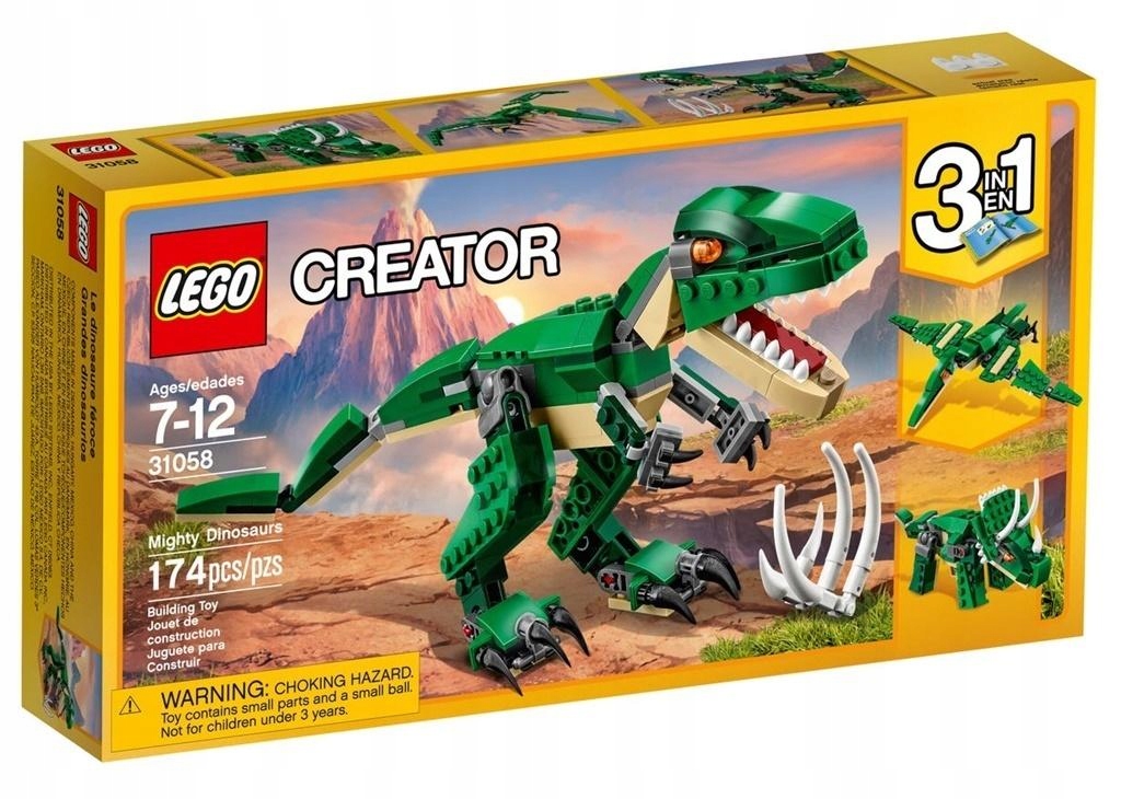 

Lego Creator 3 w 1 31058 Potężne dinozaury