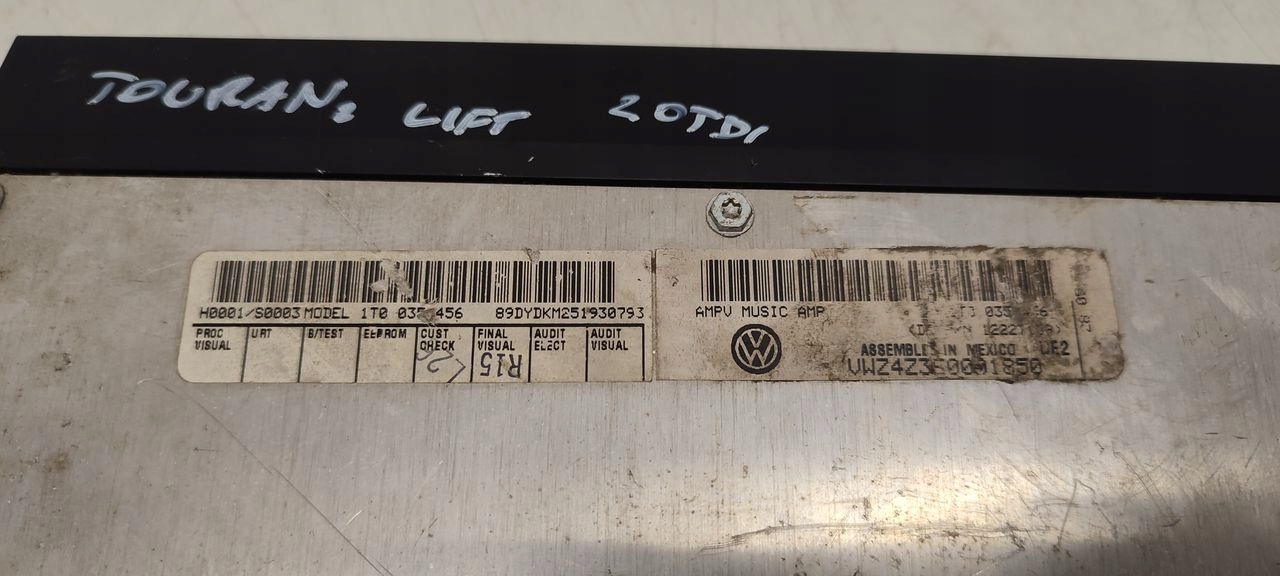 AMPLIFICATORE radia VW Touran e 2,0 TDI