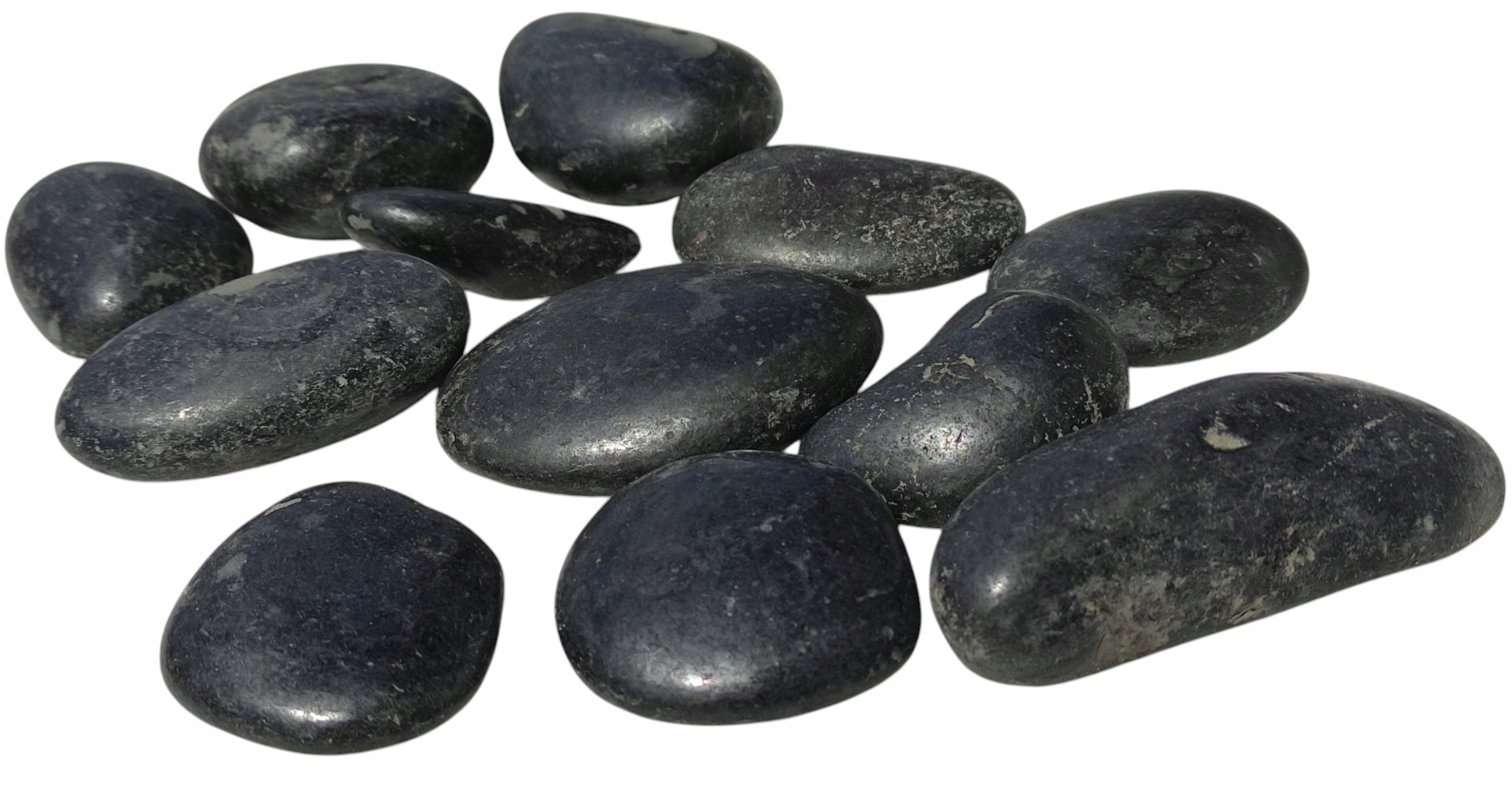 Oblázek leštěný Černý Lesk, ozdobný masážní kámen ErotiC 3-6 cm 10 kg