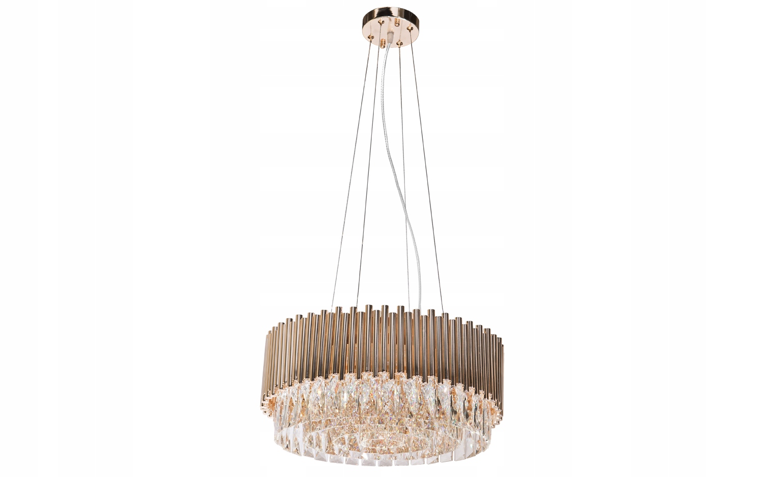 Závesná krištáľová lampa Gold Stic 60181/13