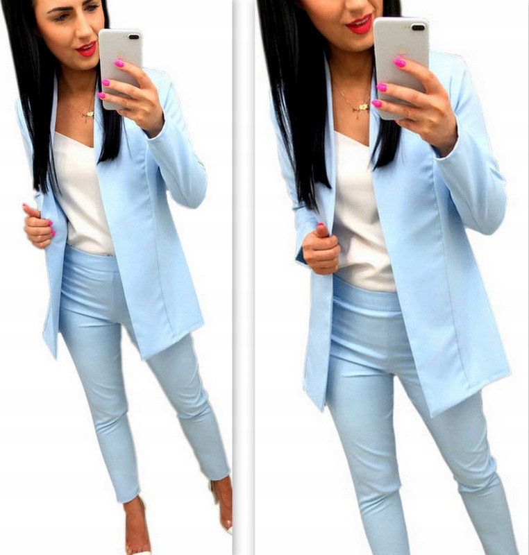 Dámský Oblek sako spodní Světle Modrá S