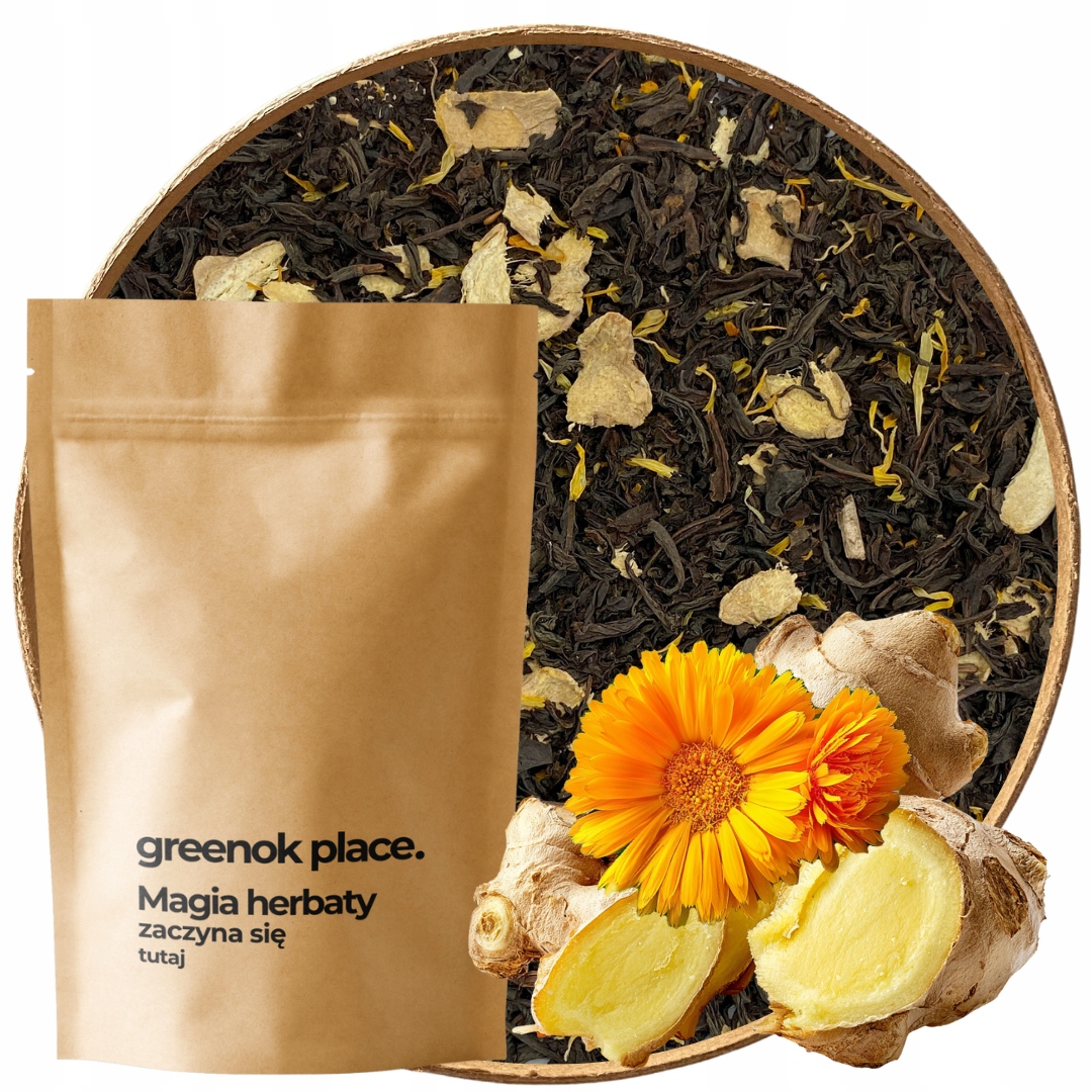 Levně Čaj černý Zázvorový 1000 g Ceylon hřejivý zázvor zimní kořeněný