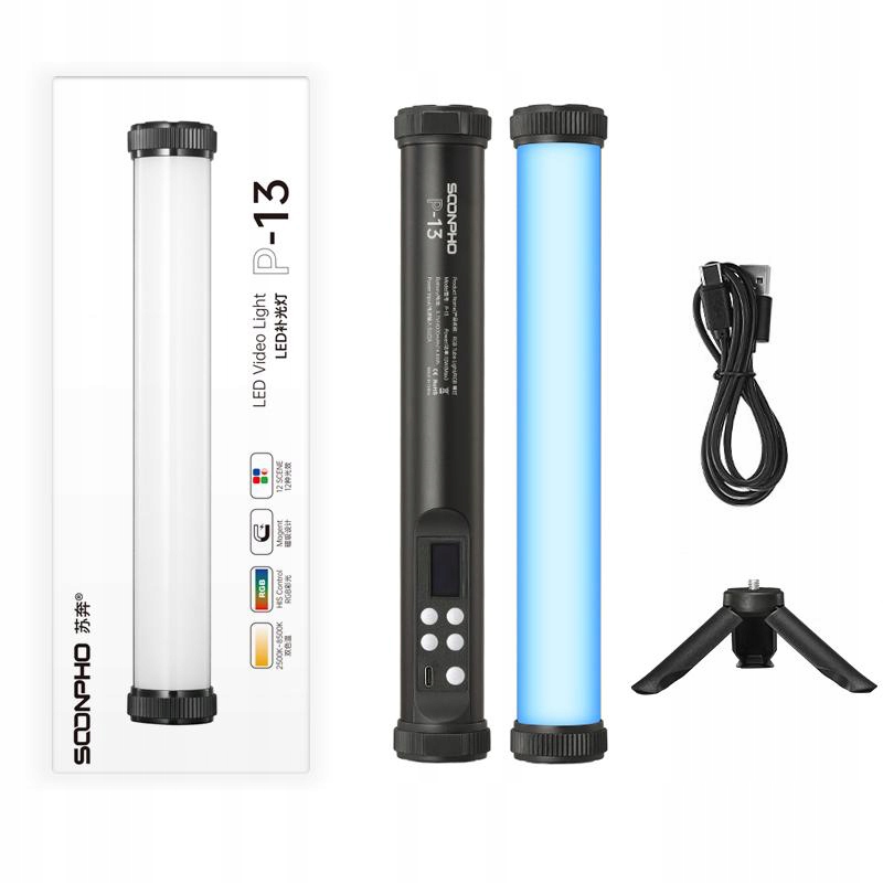 Soonpho P13 Pełnokolorowa Świetlówka RGB do Fotografii i Filmowania