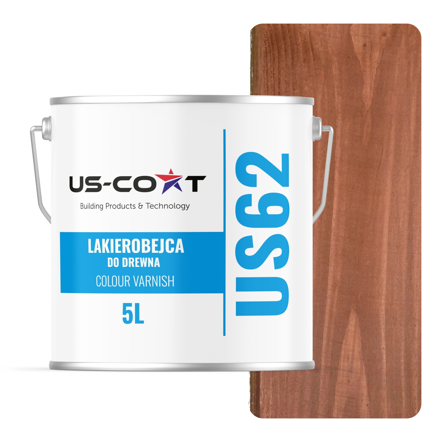 Lakovač Na Dřevo 3V1 Extra Lazura Barva Ořech Satén 5 L Ochranná Uv Barva