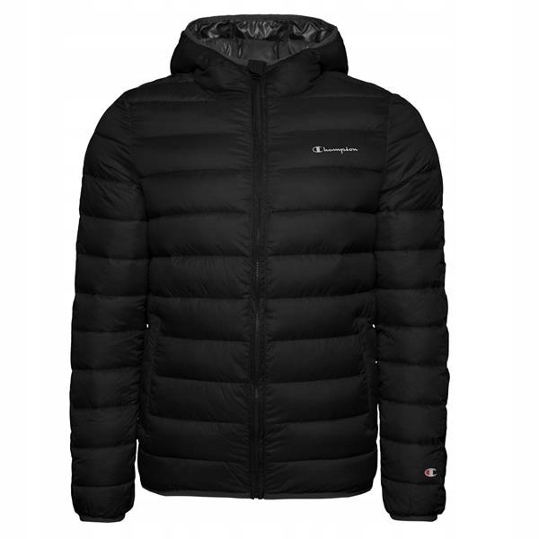 Pánská bunda Champion 216647KK001 Hooded Jacket Černá XL