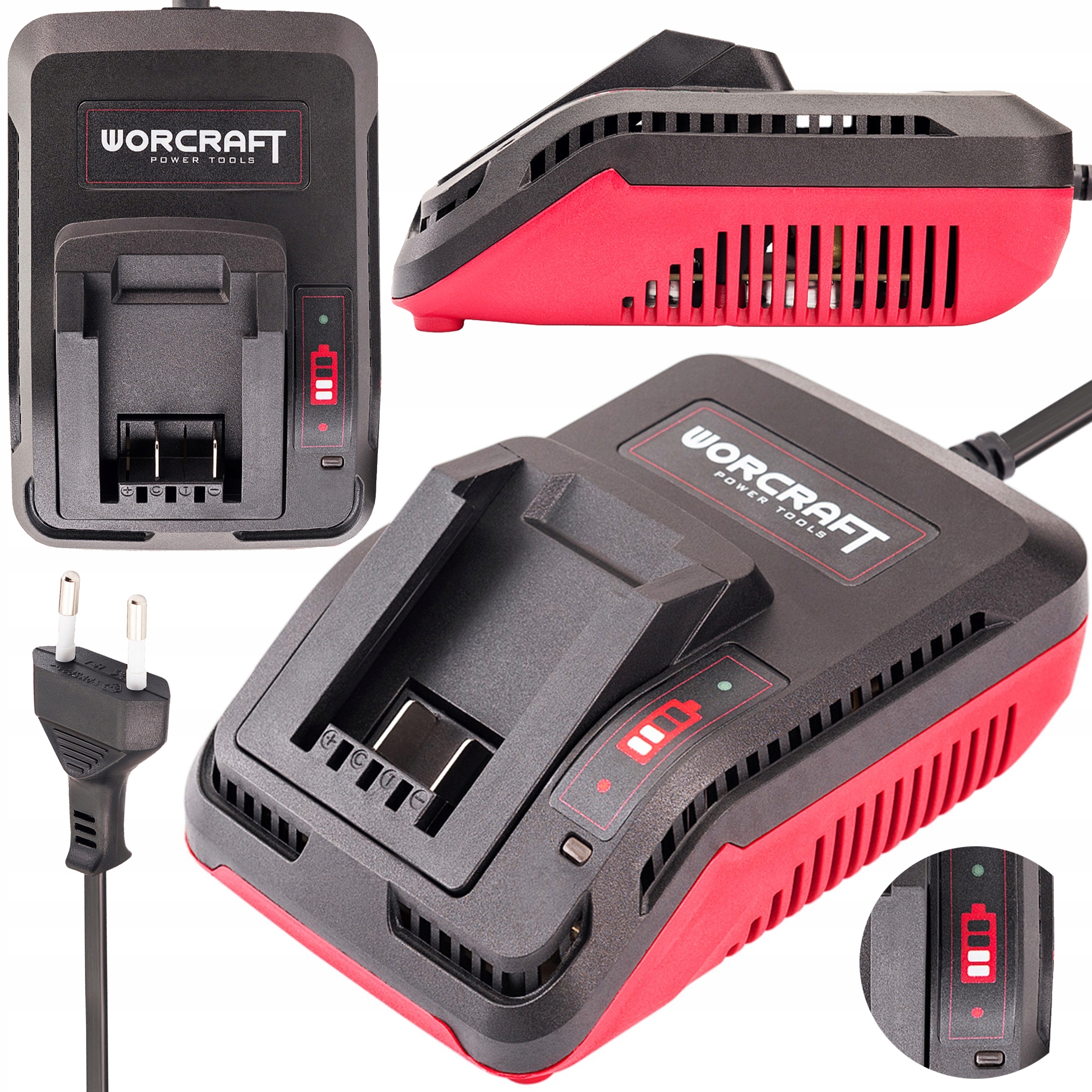 ŁADOWARKA DO AKUMULATORÓW WORCRAFT ONE FOR ALL 20V