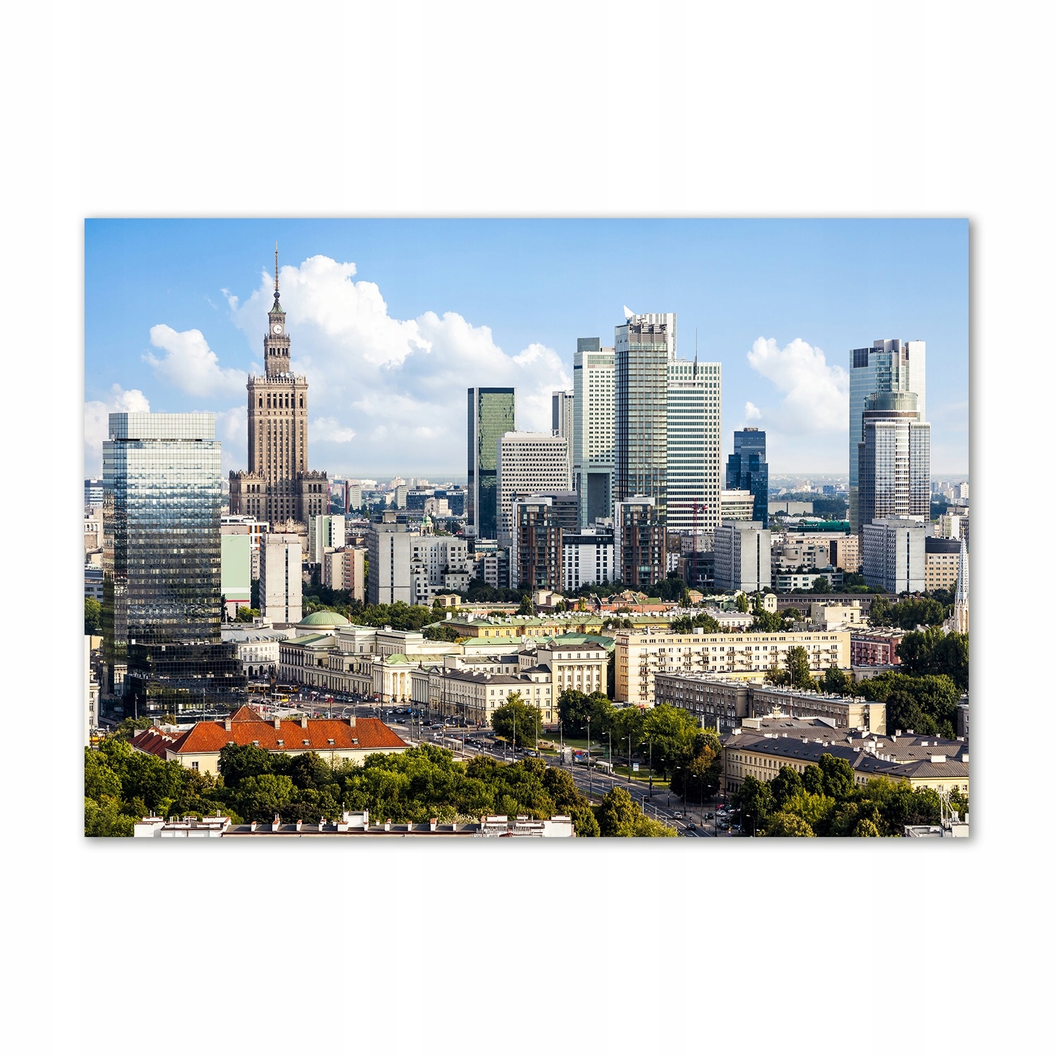 

Fotoobraz na ścianę szklany Warszawa Polska 100x70