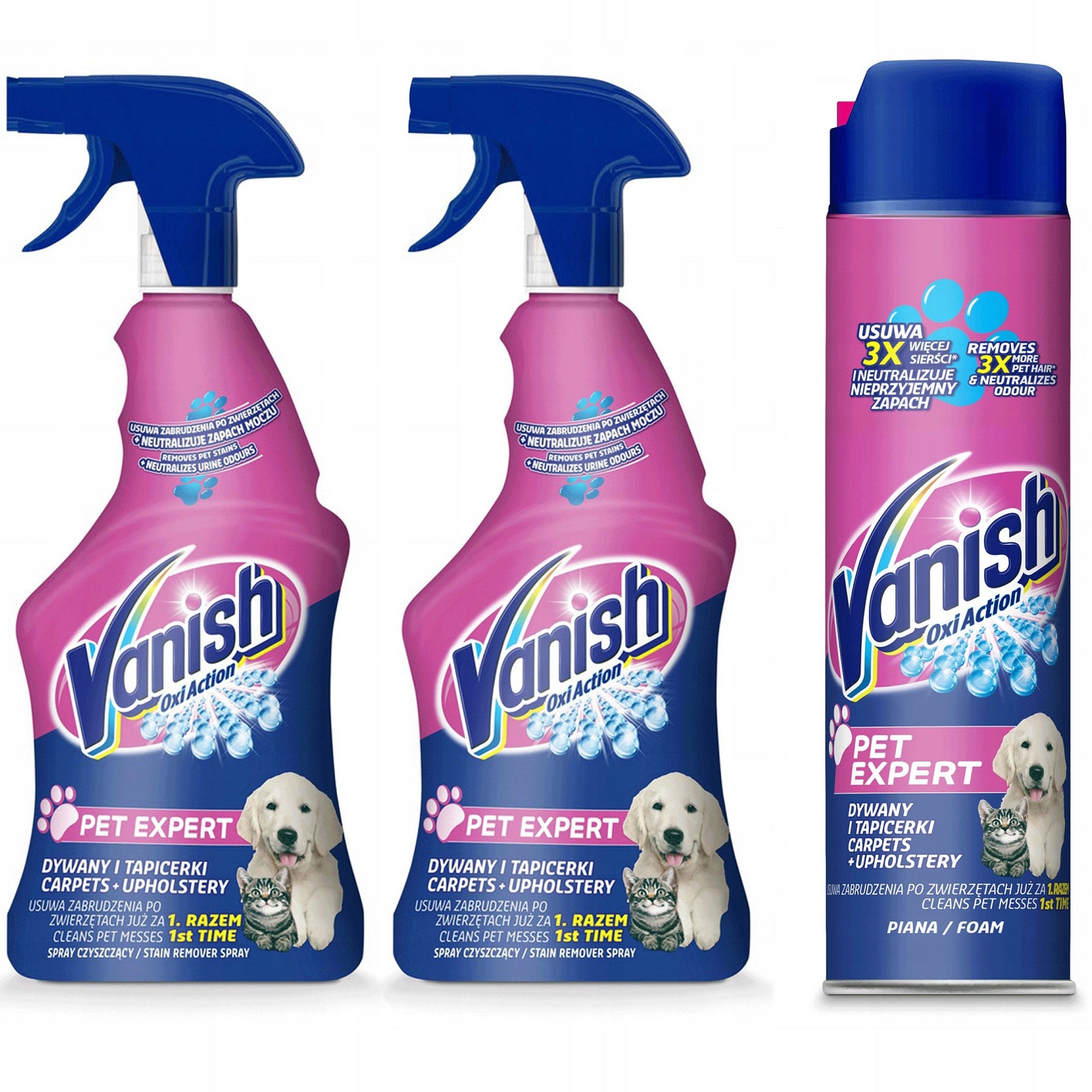 

Zestaw Vanish Pet na Zabrudzenia po Zwierzętach