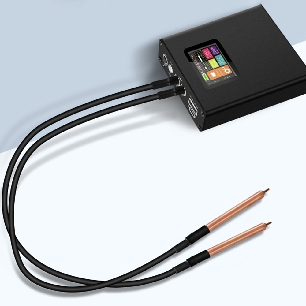 Przenośna mała zgrzewarka akumulatorowa z kolorowym ekranem Regulowana moc Zakres spawania 0-1 A