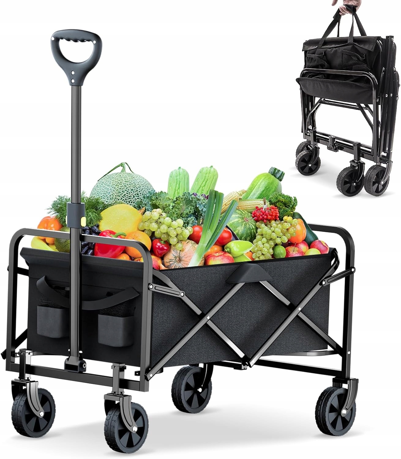 Turistický plážový prepravný záhradný vozík do 120 kg
