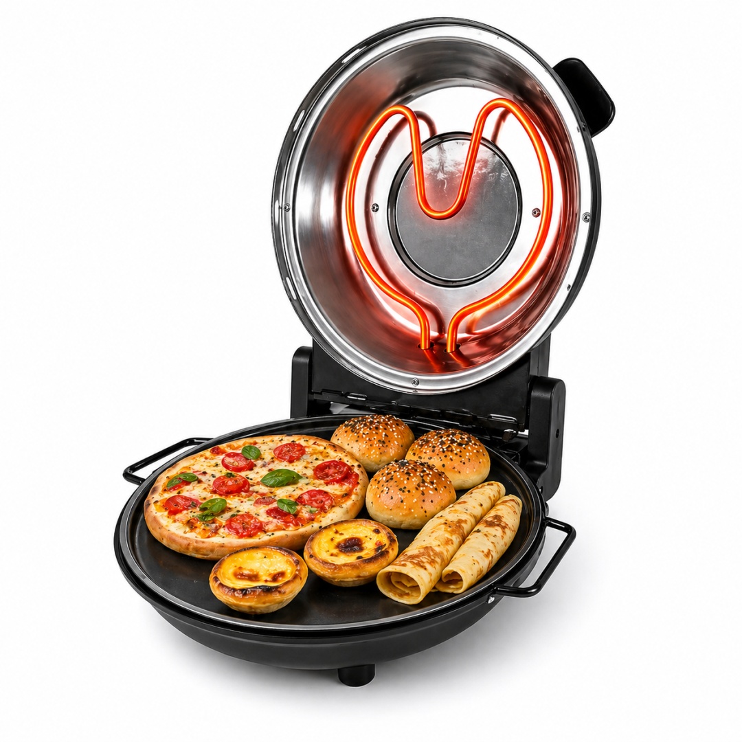 Pec na pizzu Bituxx 400°C elektrická pec s kameňom 32 cm pizza v 5 m