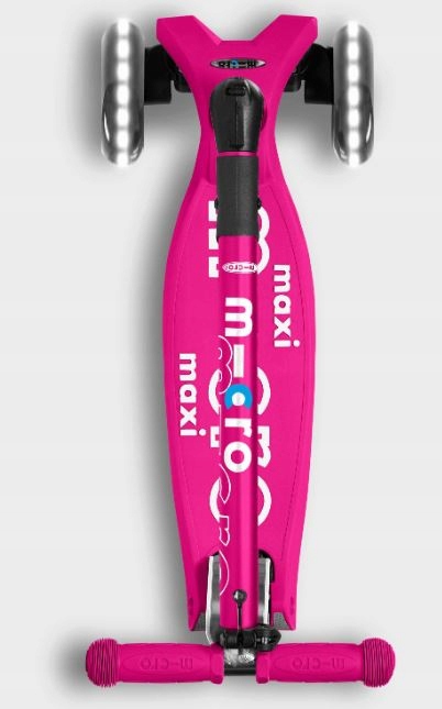 HULAJNOGA MAXI MICRO DELUXE SKŁADANA LED Pink Kod producenta MMD095