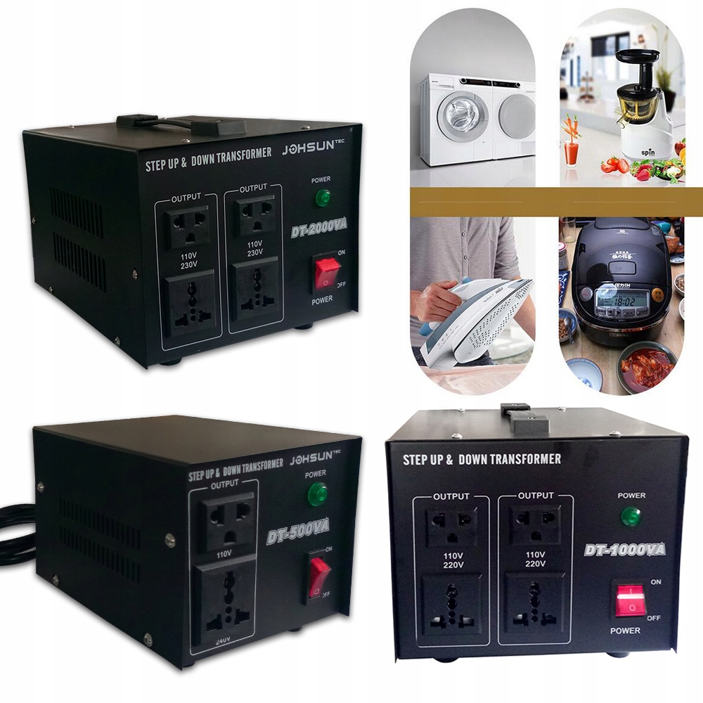 Konwerter Napięcia 2000 W 110V / 230V Waga produktu z opakowaniem jednostkowym 7.15 kg