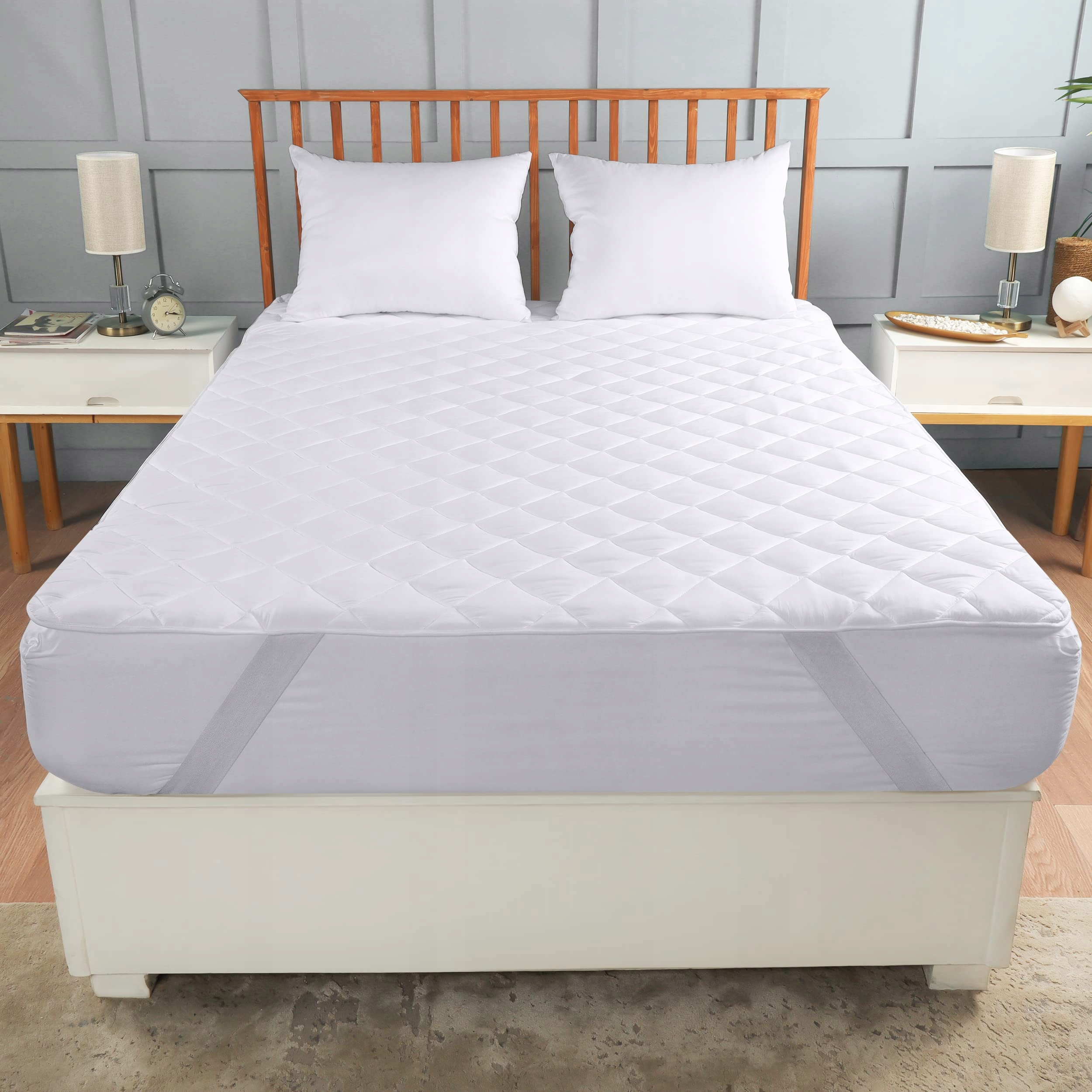 UTOPIA BEDDING Pikowana Nakładka Na Materac 140x200 cm Mikrofibra — miniatura 6