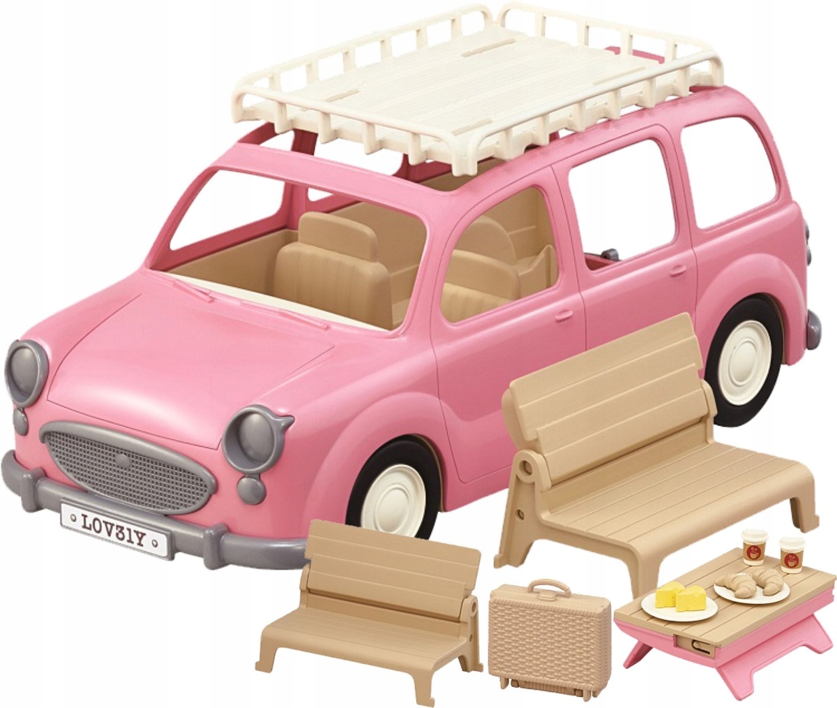 

Sylvanian Families Różowy Piknikowy Van Auto 5535