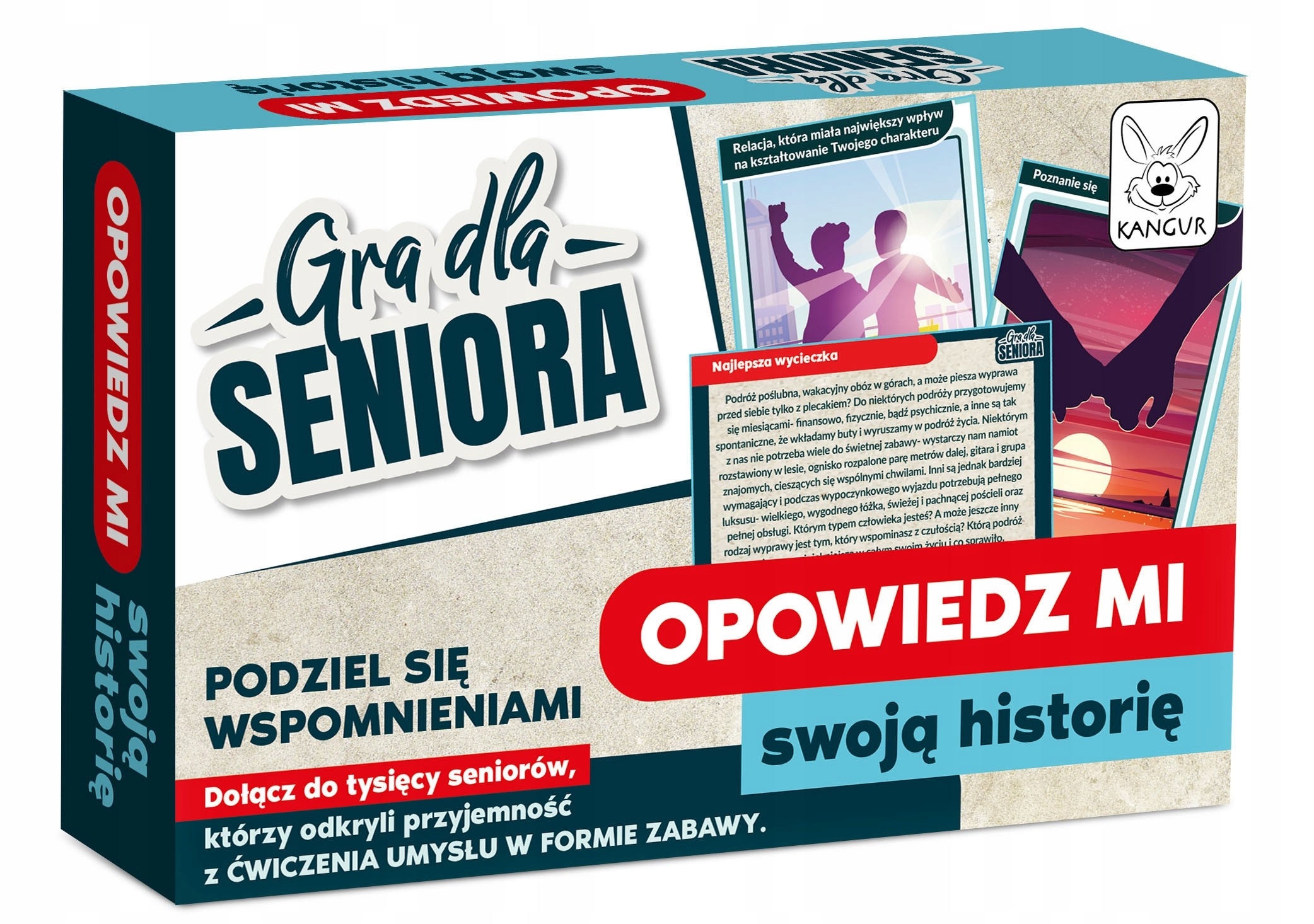 Gra planszowa Gra dla Seniora. Opowiedz swoją historię Kangur