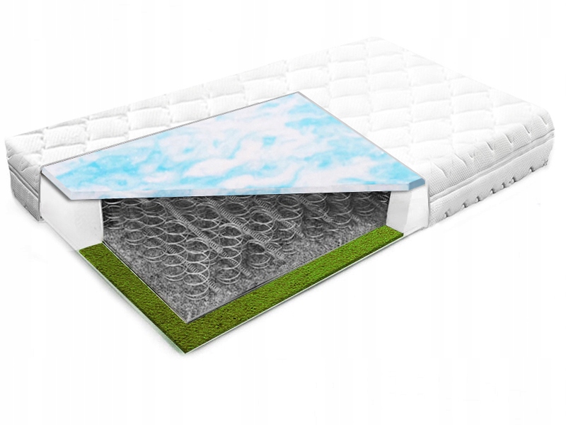 Pohodlný pružinový matrac 120x190 s morskou trávou