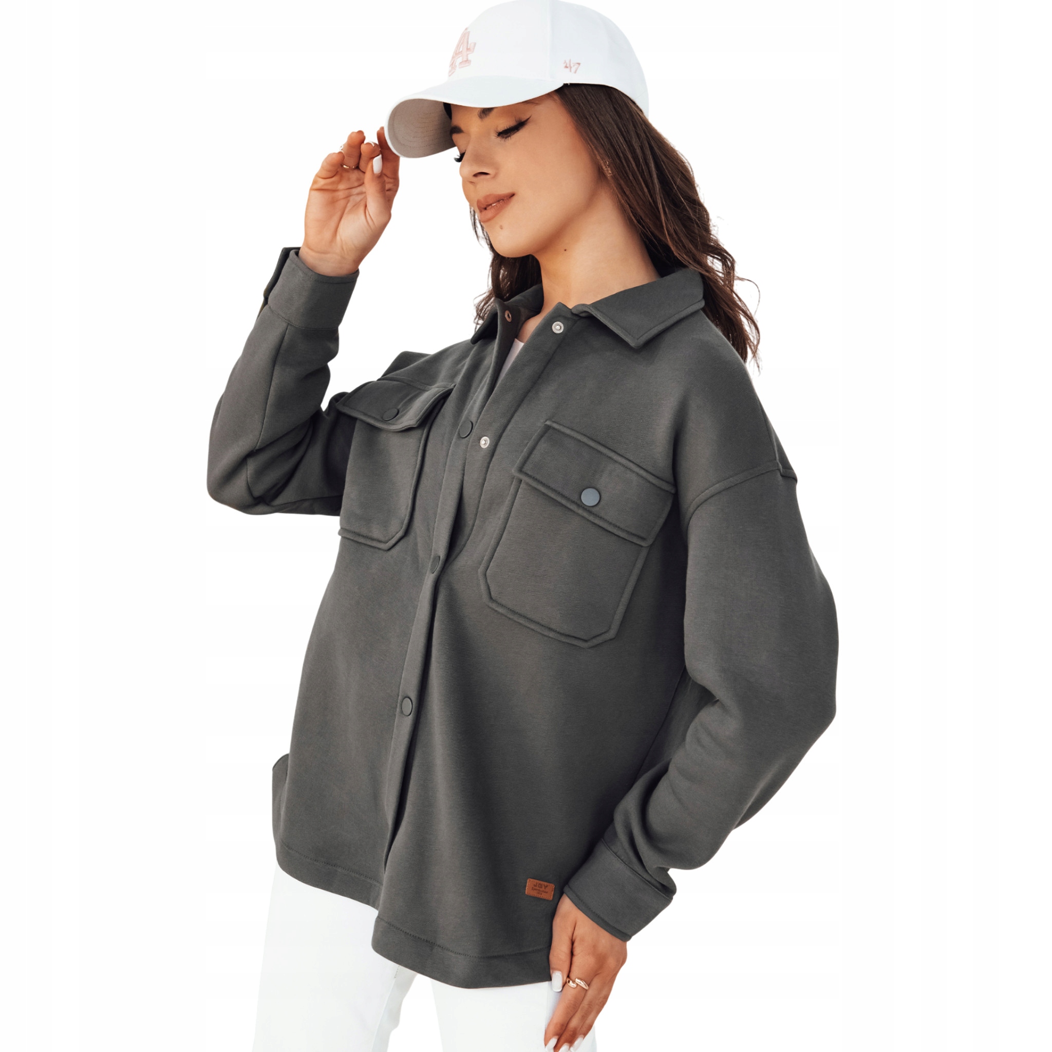 Kurtka damska zapinana na napy przejściowa grafitowa TY4300 L