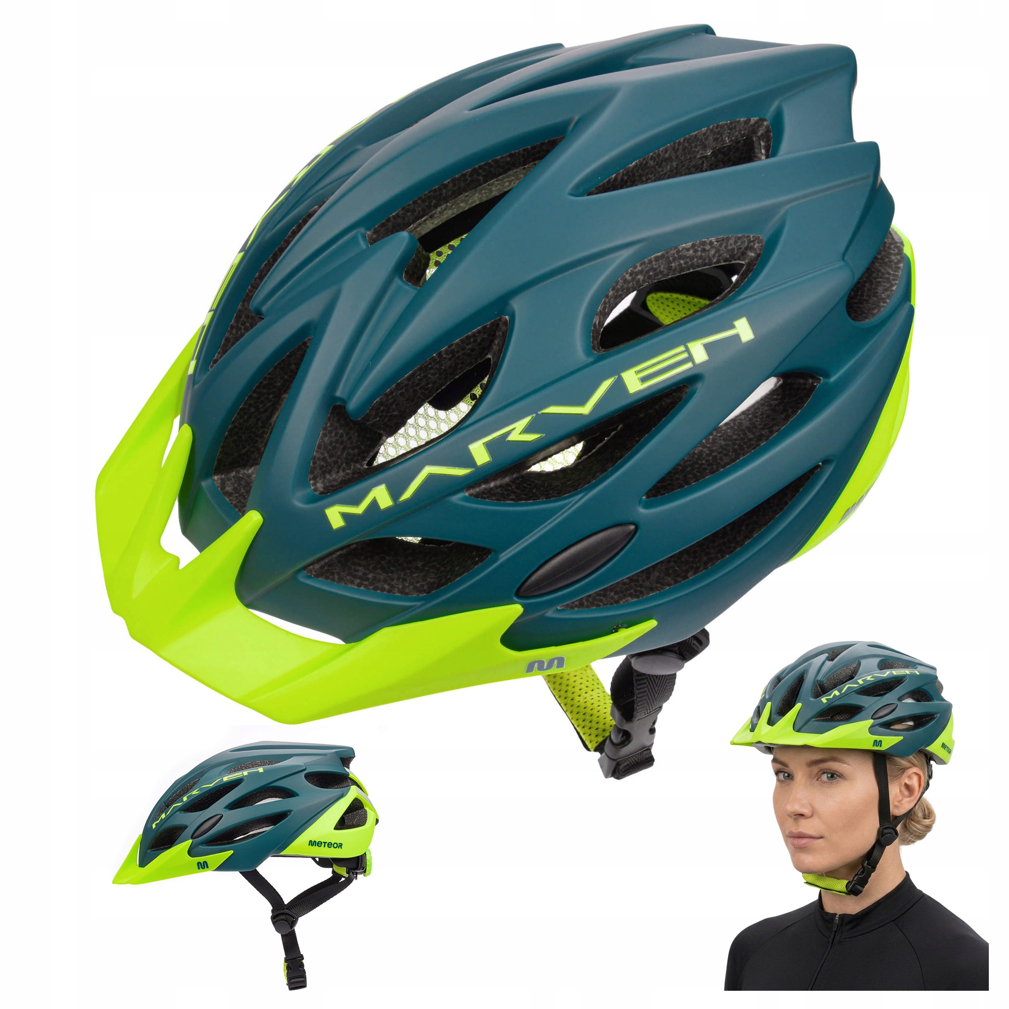 Nastavitelná Cyklistická Přilba Meteor Marven S 52-56 cm, síťka, větrací otvory