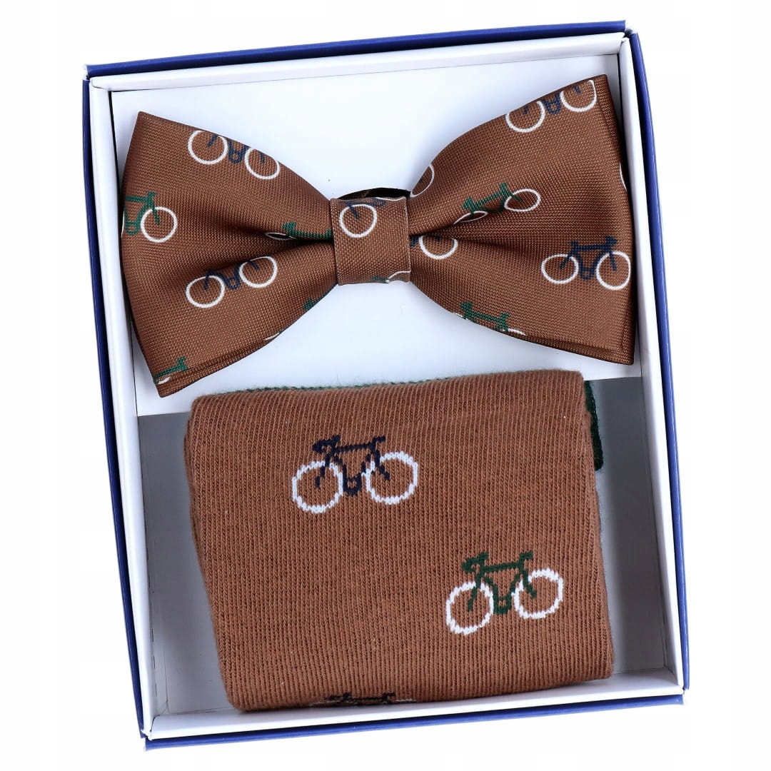 Mucha i skarpety Rowery brąz