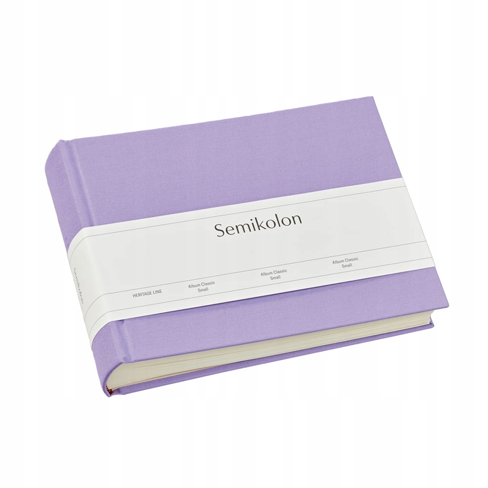 Album Semikolon Classic Small, krémové listy, lilac silk