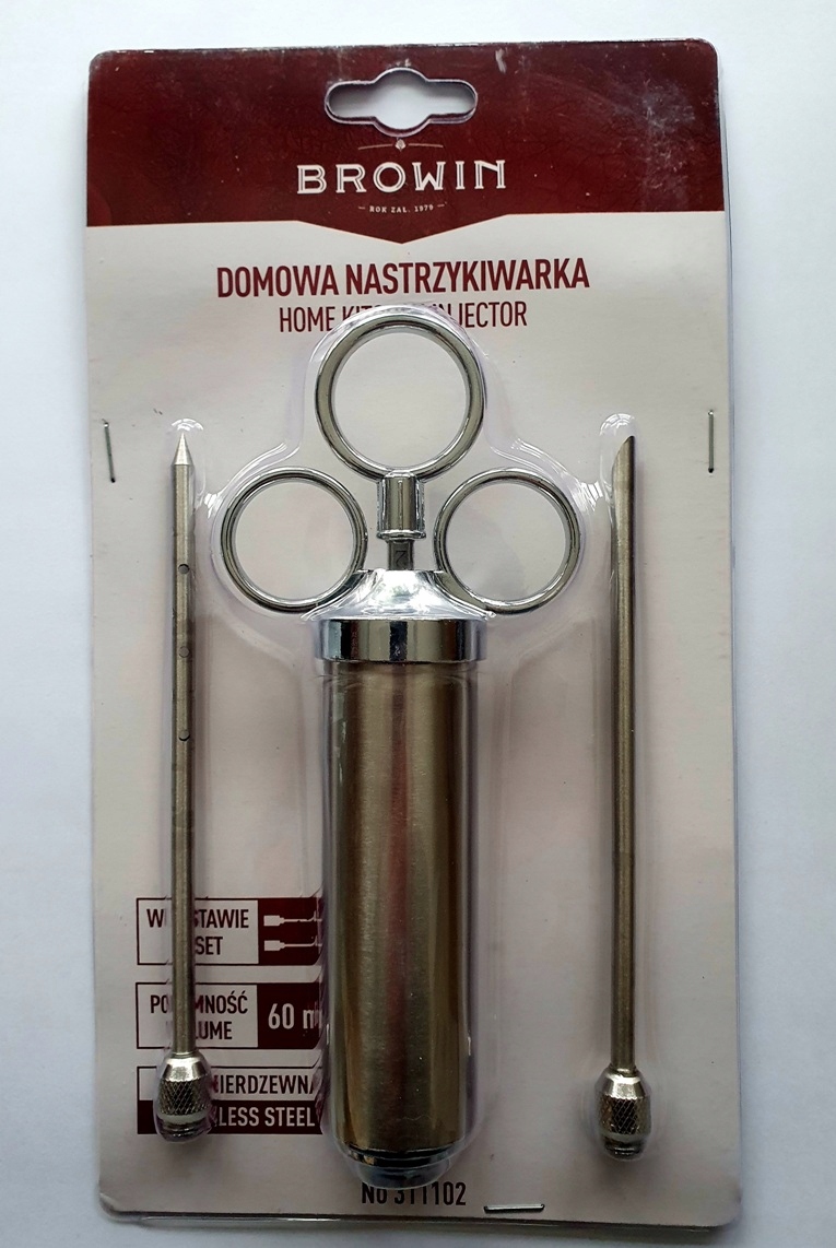 

Strzykawka do peklowania Browin Inox 60ml 2 igły