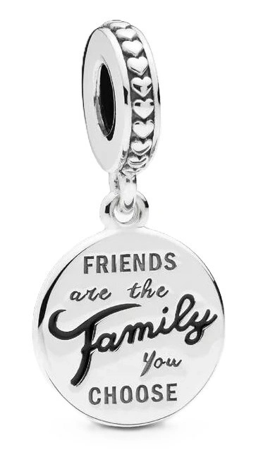 Přívěsek Pandora Přátelé Jsou Rodina K Gravírování 798124EN16