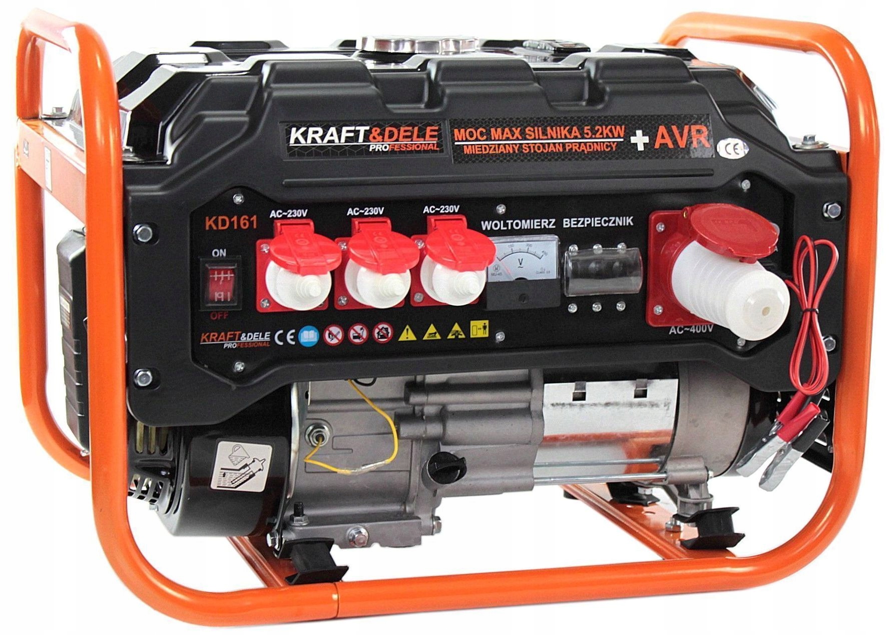 AGREGAT GENERATOR PRĄDOTWÓRCZY KW6500 MIEDŹ AVR+ Marka Kraft&Dele