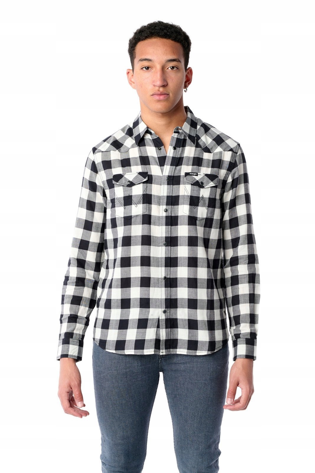 

Wrangler Western Shirt Off White W5M1OR737 XL