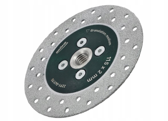 Diamantový kotouč Grone 115 x 22,2 mm střední M14 pro řezání a broušení