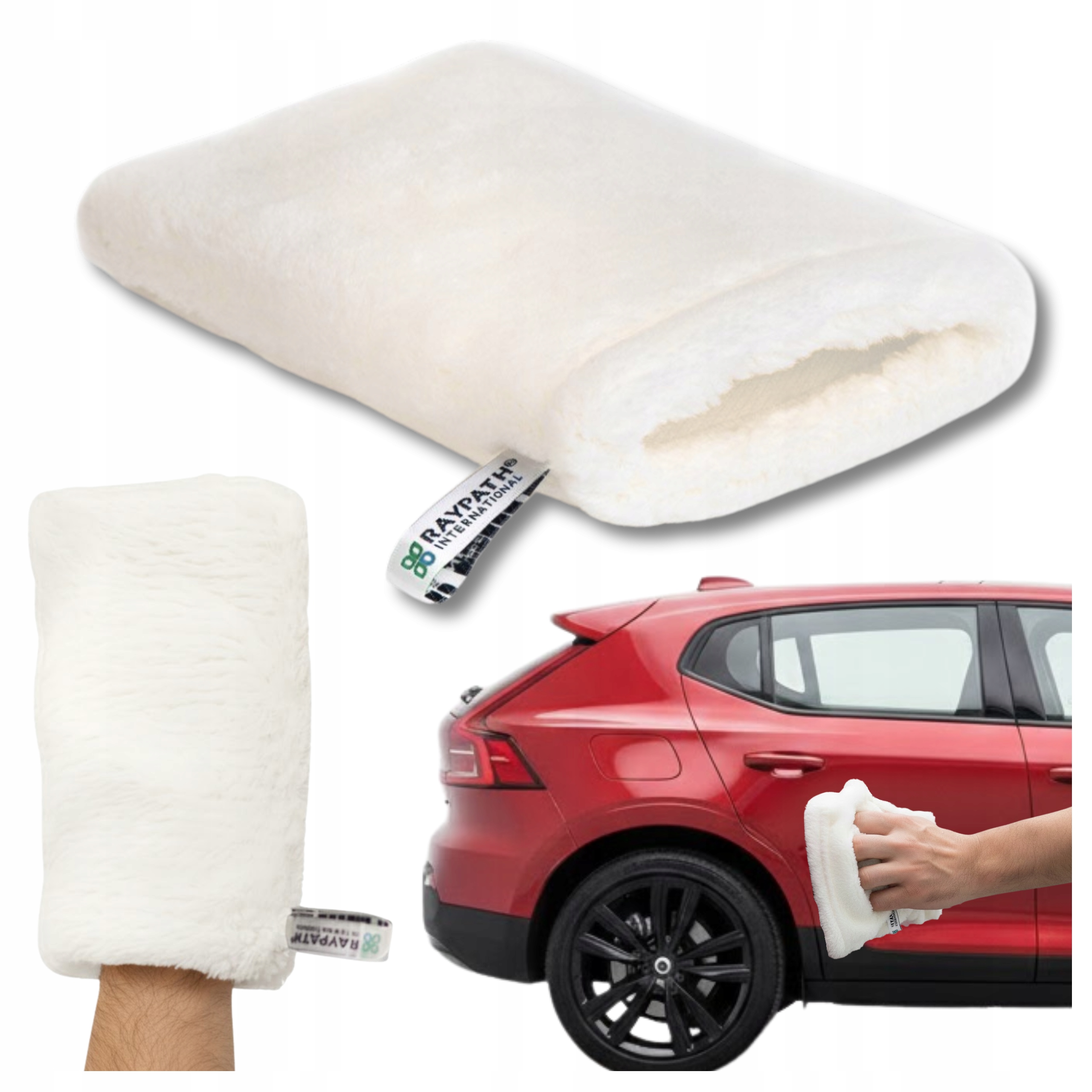 Levně Raypath Rukavice Bílá L pro čištění auta Kuchyňské auta na mokro