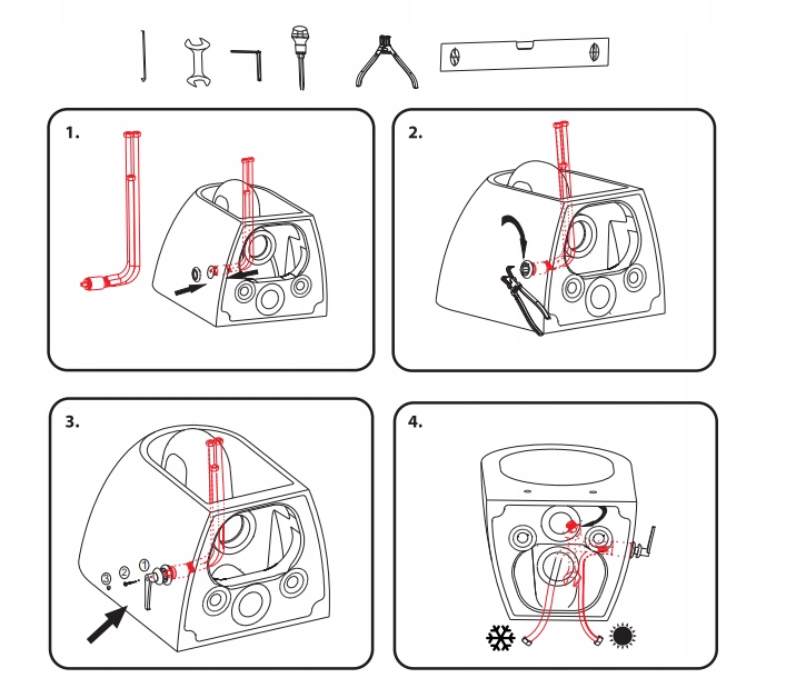 MISKA WC RIMLESS Z FUNKCJĄ BIDETU DEANTE+ BATERIA Wysokość produktu 35.5 cm