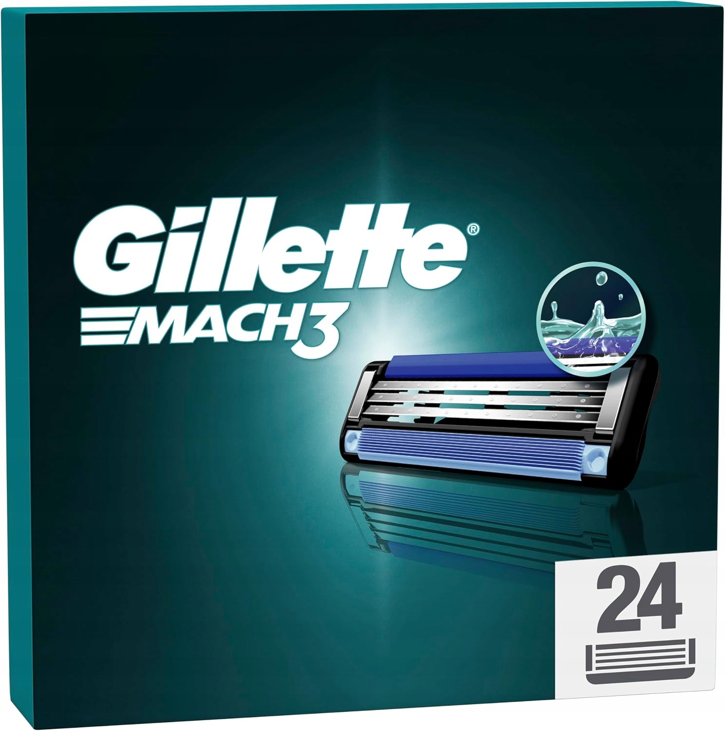 Gillette MACH3 Náhradní Břity Pro Strojek 24 Kusů