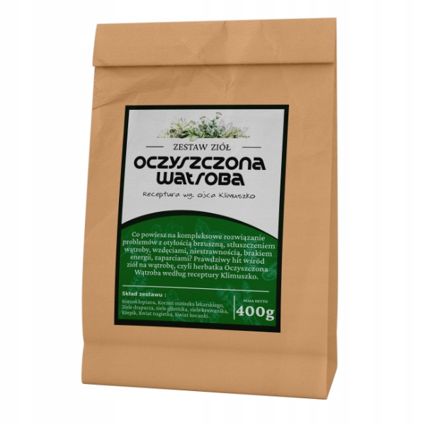 

Zioła Oczyszczona Wątroba Stłuszczenie Detox 400g