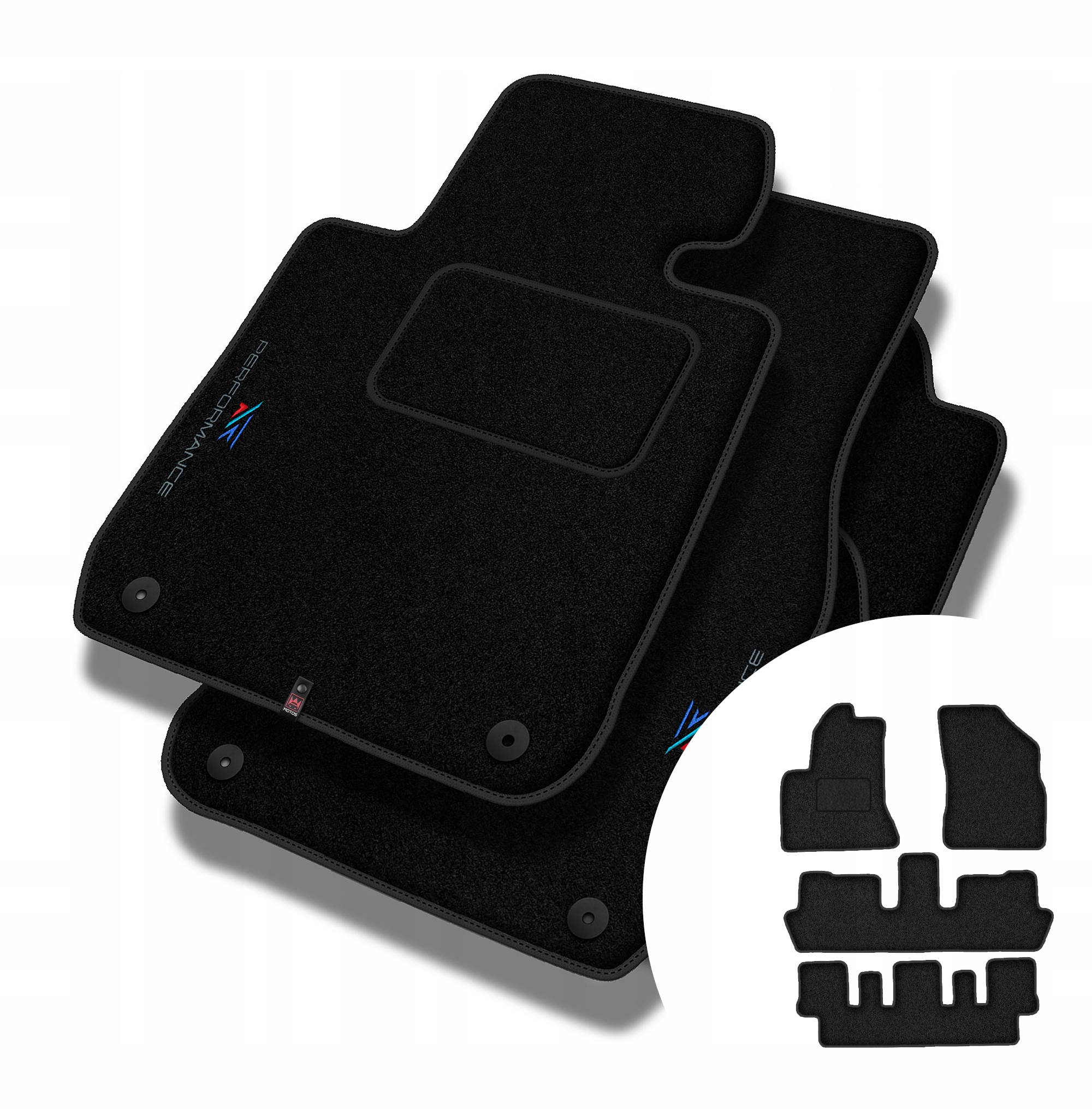 Velúrové koberčeky Performance pre Citroen C4 Grand Picasso I 2006-2012