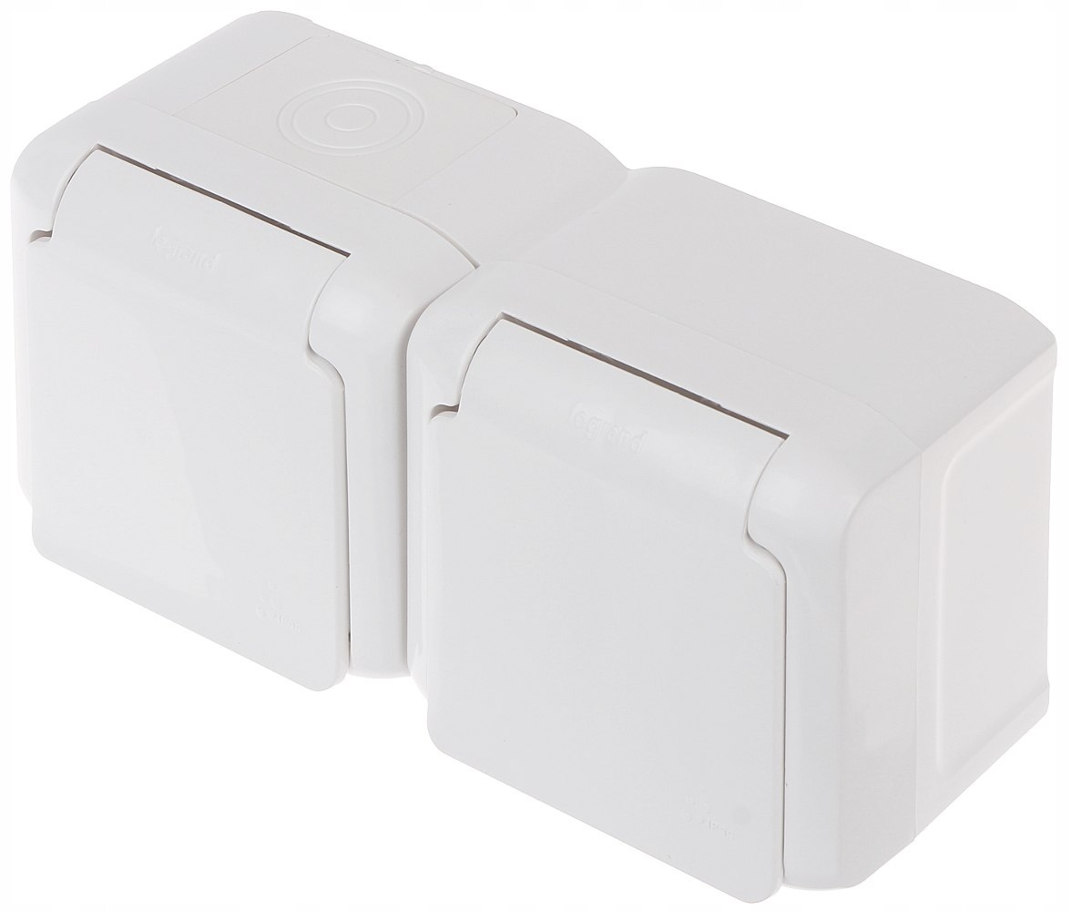 

Gniazdo Natynkowe Podwójne LE-782377 16A IP44